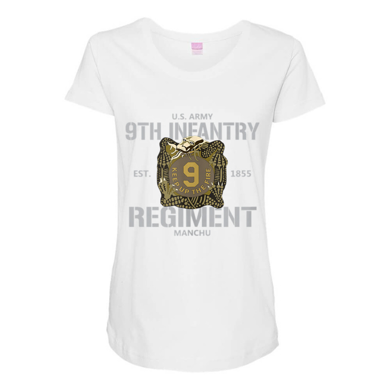 9th Infantry Regiment Tank Top Maternity Scoop Neck T-shirt by cm-arts | Artistshot