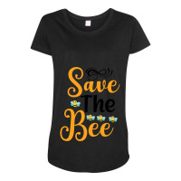 Save The Bees Maternity Scoop Neck T-shirt | Artistshot