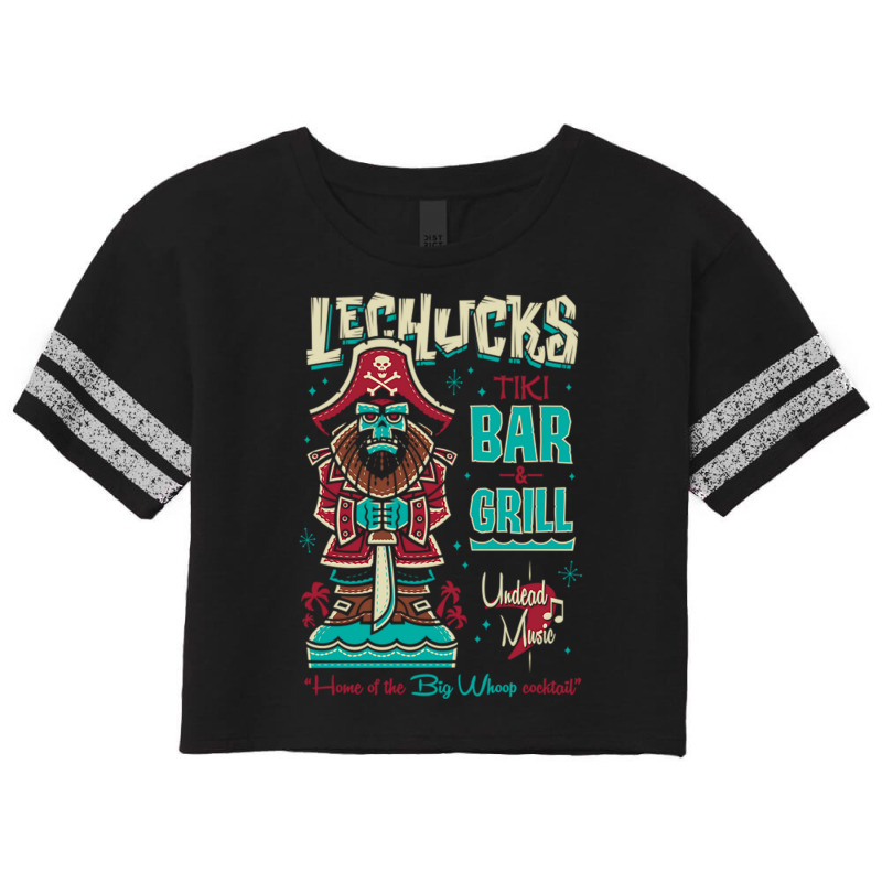 Monkey Island Lechucks Tiki Bar  Monkey Island  Retro Video Game Ghost Scorecard Crop Tee by cm-arts | Artistshot