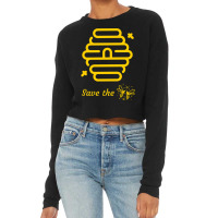 Save The Bees Cropped Sweater | Artistshot