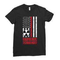 American Flag Radiologic Technologist Rad Tech Rt Radiology Ladies Fitted T-shirt | Artistshot