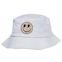 Trendy Leopard Smiley Face Lightning Bolt T Shirt Bucket Hat | Artistshot