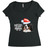 Dear Santa I Can Explain  Bernese Mt. Dog Charismas Gift 16 Women's Triblend Scoop T-shirt | Artistshot