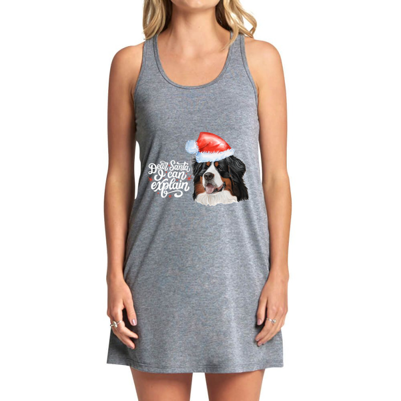 Dear Santa I Can Explain  Bernese Mt. Dog Charismas Gift 16 Tank Dress by cm-arts | Artistshot