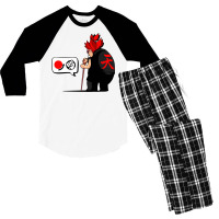 Uncle Goku Anime Japanese Populer And Tranding Men's 3/4 Sleeve Pajama Set | Artistshot