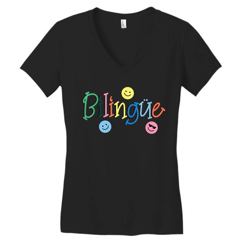 Bilingue Maestra Spanish Women's V-Neck T-Shirt by ardylanda | Artistshot