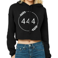 Numerology, Angel Numbers , Angel Number 444, Metaphysical, Synchronic Cropped Hoodie | Artistshot