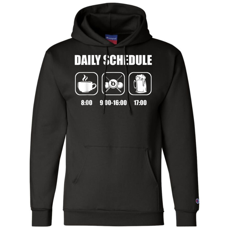 Billiard Player  Daily Schedule Billard 8ball Pool Champion Hoodie | Artistshot