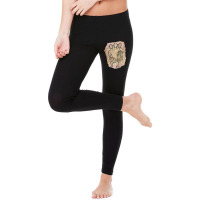 Threeheaded Monkey Ancient Cave Painting Legging | Artistshot