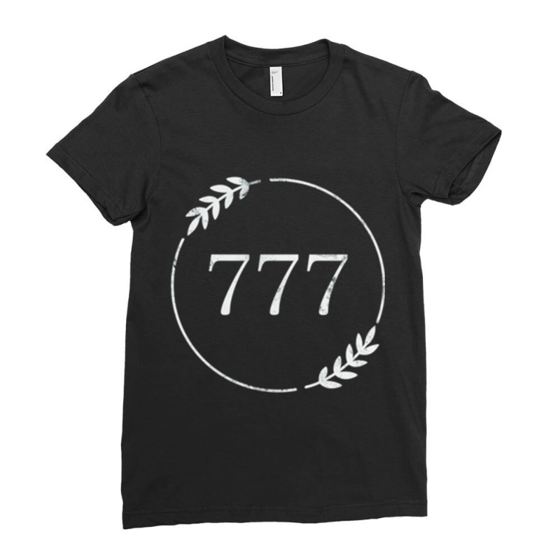 Numerology, Synchronicity, 777 Angel Number Shirt, Metaphysical, Angel Ladies Fitted T-Shirt by cm-arts | Artistshot