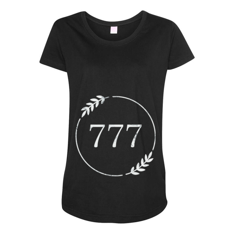 Numerology, Synchronicity, 777 Angel Number Shirt, Metaphysical, Angel Maternity Scoop Neck T-shirt by cm-arts | Artistshot