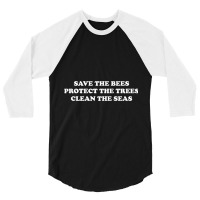 Save The Bees 3/4 Sleeve Shirt | Artistshot