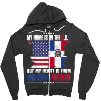 American Grown Dominican American From Dominican Republic Zipper Hoodie | Artistshot