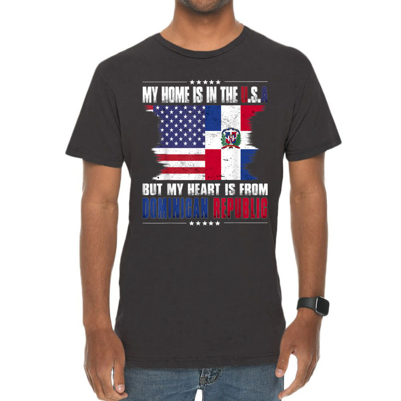 American Grown Dominican American From Dominican Republic Vintage T-Shirt by JamieZilverberg | Artistshot