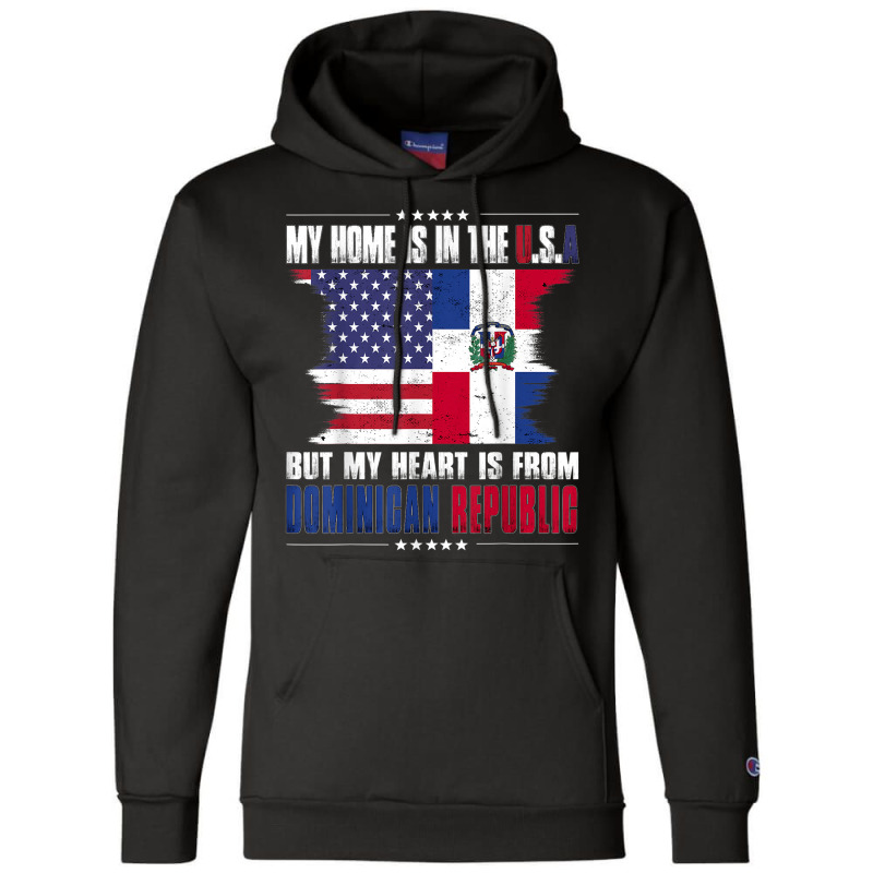 American Grown Dominican American From Dominican Republic Champion Hoodie by JamieZilverberg | Artistshot