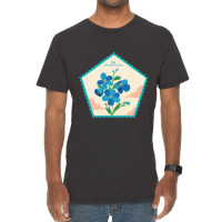 Retro Geranium Flower Stamps Vintage T-shirt | Artistshot