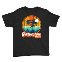 Vintage Galveston Texas Summer Travel 90s Beach Souvenirs Tank Top Youth Tee | Artistshot