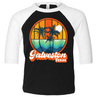 Vintage Galveston Texas Summer Travel 90s Beach Souvenirs Tank Top Toddler 3/4 Sleeve Tee | Artistshot