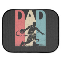 Basketball Coach Great Father Day Men Basketball Playing Daddy Papa Da Rear Car Mat | Artistshot