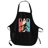 Basketball Coach Great Father Day Men Basketball Playing Daddy Papa Da Medium-length Apron | Artistshot