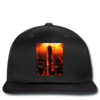 Ancient City Artwork Red Sky Tank Top Printed Hat | Artistshot