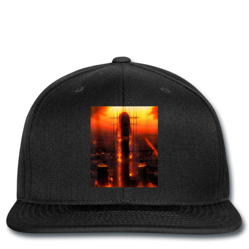 Ancient City Artwork Red Sky Tank Top Printed hat by cm-arts | Artistshot