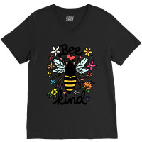 Bee Kind V-neck Tee | Artistshot