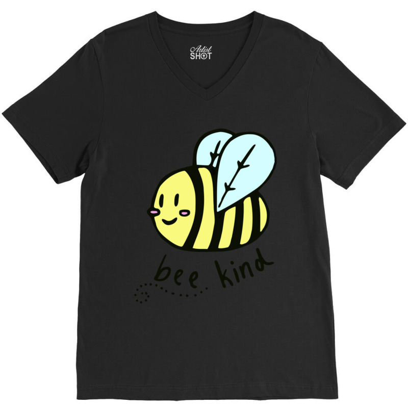 Bee Kind V-neck Tee | Artistshot