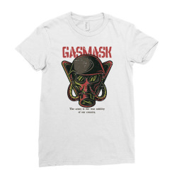 gas mask soldier Ladies Fitted T-Shirt | Artistshot