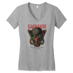 gas mask soldier Women's V-Neck T-Shirt | Artistshot