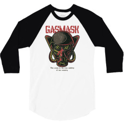 gas mask soldier 3/4 Sleeve Shirt | Artistshot
