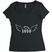 Angel Number 1010, Angel Numbers, Numerology, Spirituality, Synchronic Women's Triblend Scoop T-shirt | Artistshot