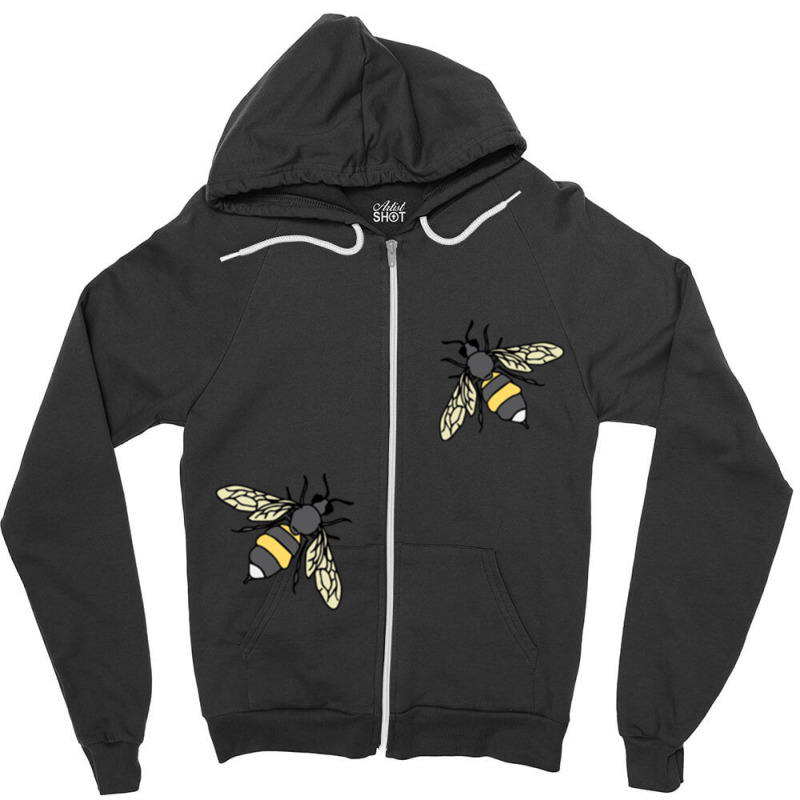 Bees Zipper Hoodie | Artistshot