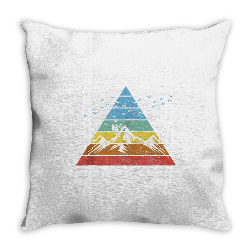 Vintage Mountain Bike Mtb Downhill Biking Cycling Biker Gift Tank Top Throw Pillow | Artistshot