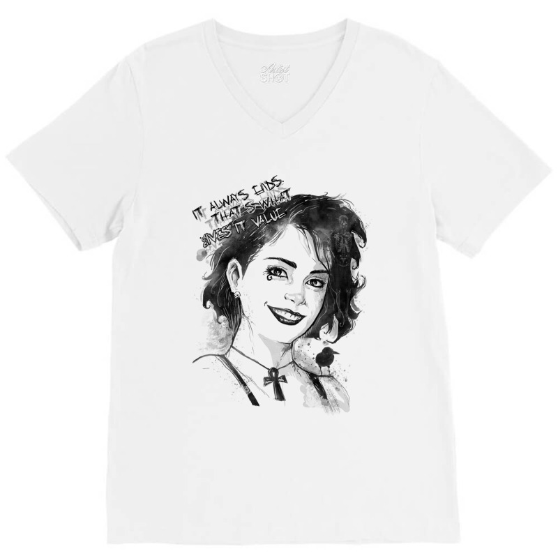 Dead Smile V-Neck Tee by STEVERAMER | Artistshot