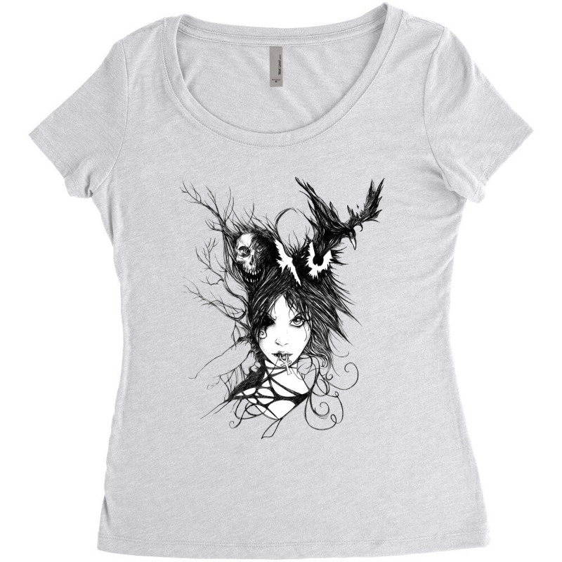 Death Women's Triblend Scoop T-shirt by STEVERAMER | Artistshot