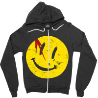 Watchmen Symbol Smile Vintage Zipper Hoodie | Artistshot