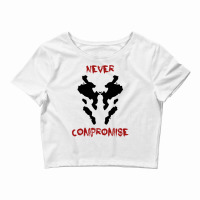 Never Compromise Rorschach Watchmen Crop Top | Artistshot