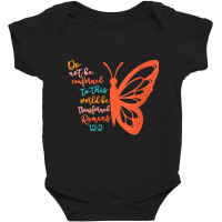 Womens Do Not Be Conformed To This World Be Transformed Romans 122 V N Baby Bodysuit | Artistshot