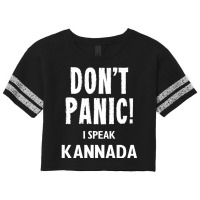 Dont Panic! I Speak Kannada Scorecard Crop Tee | Artistshot