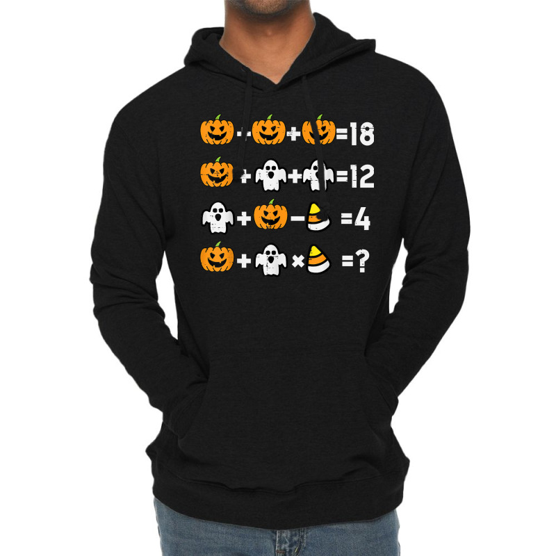 Pumpkin Ghost Equation Math Teacher Halloween Costume T Shirt Lightweight Hoodie by ayedencoplon | Artistshot