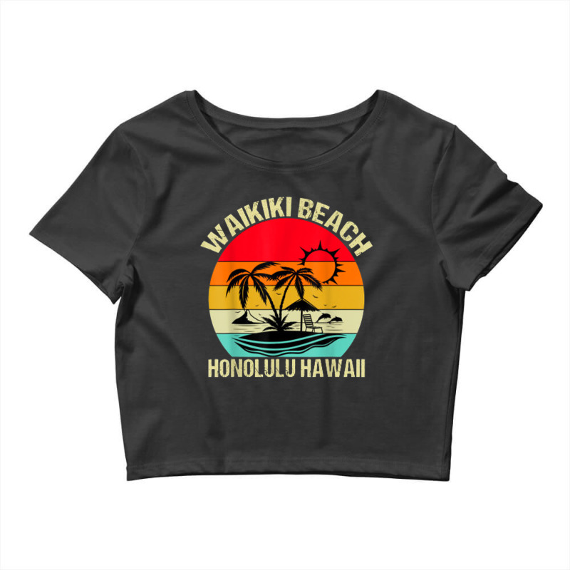 Custom Family Vacation Vintage Retro Honolulu Hawaii Waikiki Beach