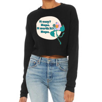 It Easy - Relatable Quote Funny Bad Translation Cropped Sweater | Artistshot