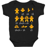 Math Christmas Shirt Teachers, Fractions Gingerbread Cookies T Shirt Baby Bodysuit | Artistshot