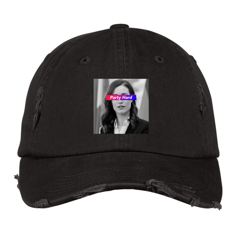 Party Hard Finnish Prime Minister Sanna Marin Vintage Cap by cm-arts | Artistshot