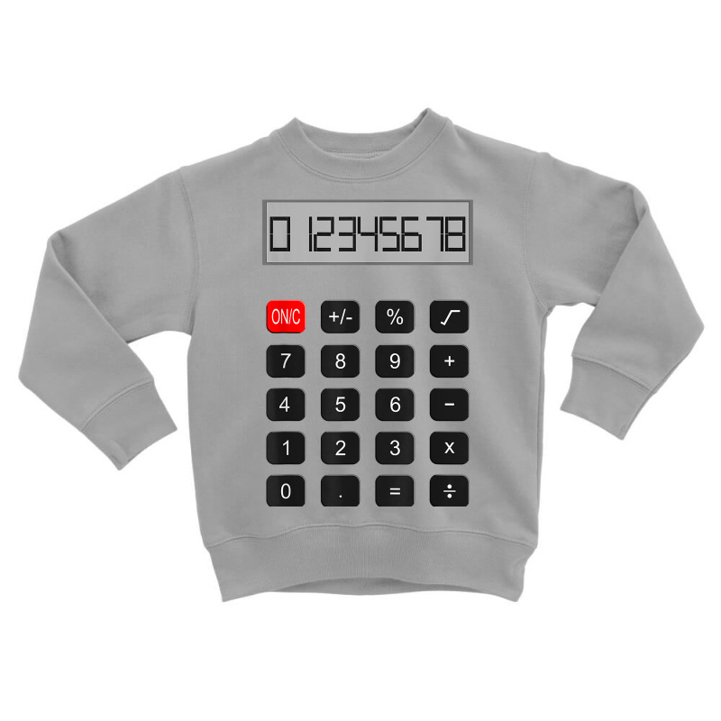 Calculator Halloween Costume Pretend I'm A Calculator T Shirt Toddler Sweatshirt by darelychilcoat1989 | Artistshot