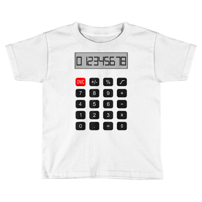 Calculator Halloween Costume Pretend I'm A Calculator T Shirt Toddler T-shirt by darelychilcoat1989 | Artistshot