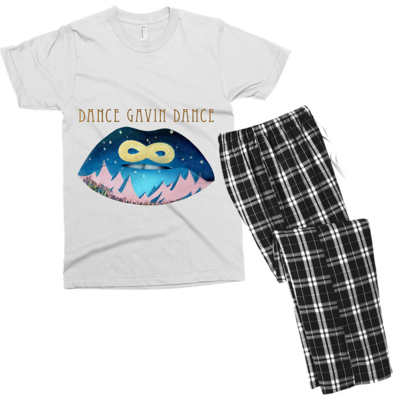 Lips Style Gavin Dance Men's T-shirt Pajama Set | Artistshot