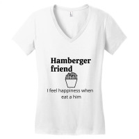 Hamberger Friend Women's V-neck T-shirt | Artistshot