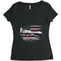 Mq 4c Triton T Shirt  Combat Veteran Veterans Day T Shirt Women's Triblend Scoop T-shirt | Artistshot